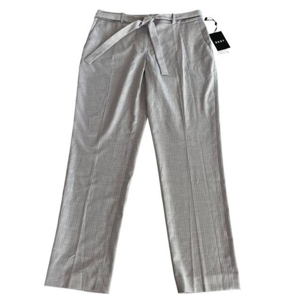 DKNY New Women's Size 4 Lavender Birds of Paradise Pin Stripe Pants